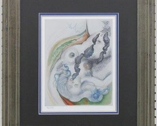 9039 - OYSTER NUDE 96/175 PRINT BY SALVADOR DALI 19 X 22
