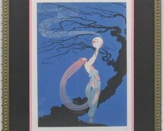 9042 - FIREFLY FASHION PRINT BY ERTE 19 X 24
