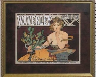 9067 - WAVERLY CYCLES GICLEE BY ALPHONSE MUCHA 22 X 26.5