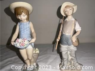wlladro boy and girl figurines1991 t