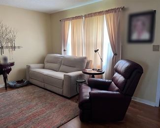 sofa, decor, curtains, side tables, rug