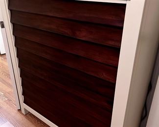 His and hers (2 total) Eggshell/Cherry-colored, 5-drawer dressers - $250 ea. or $500 for set