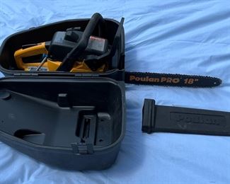 chainsaw with case