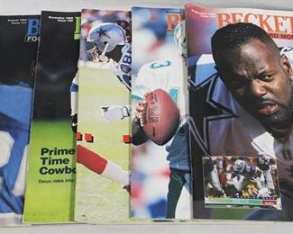 60 - Lot of 6 Beckett Football Magazines
