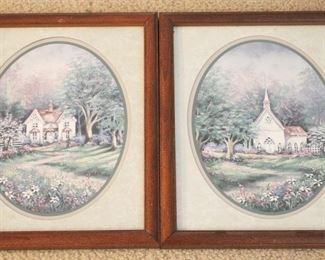 324 - Pair of framed prints - 15.5 x 12.5
