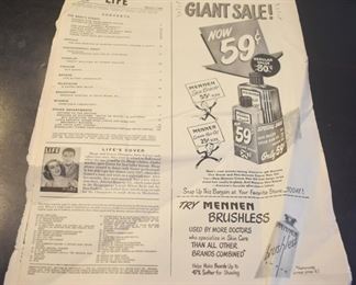 598 - Pages of 1949 Life Magazine
