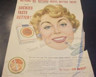 664 - 1953 Look Magazine-Lucky Strike Tobacco Ad
