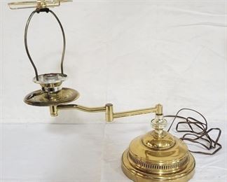 823 - Adjustable Lamp (As is/No Shade) 16" tall
