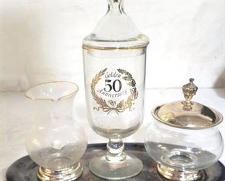 836 - Silver-Plated Condiment Set
