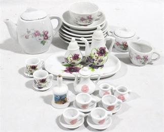 2038 - Lot of Miniature Tea Sets 3 misc. sets
