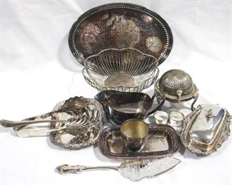 3063 - Lot of Assorted Silver-Plated Items
