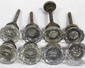 3083 - 8 pc. Lot of Glass Door Knobs
