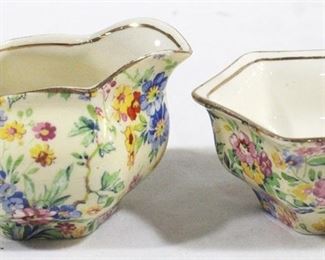 3088 - 2 pc. Royal Winton Creamer and Sugar Set
