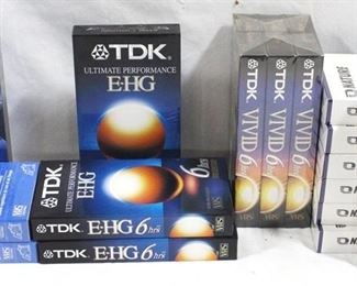 3129 - 16 pc. Lot of Brand New Sealed VHS Tapes (Blank)
