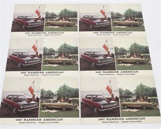 3166 - 6 pc. AMC Rambler Postcards 5.5" x 3.5"

