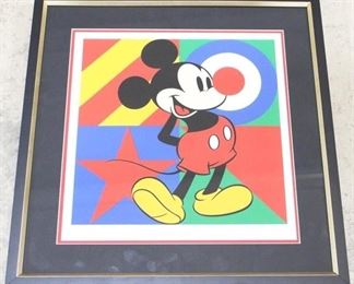 3218 - Peter Blake Mickey Mouse Print 21" x 22"
