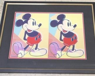 3220 - Andy Warhol Mickey Mouse Print 25" x 20"
