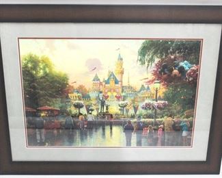 3222 - Thomas Kinkade Disneyland Print 37" x 28"
