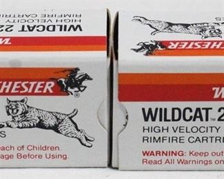 3454 - 2 Full Boxes of Winchester Wildcat .22 Ammo
