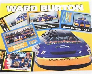 3476 - Ward Burton Signed Photo 8" x 10"
