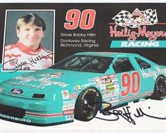3478 - Bobby Hillin Signed Photo 5" x 7"
