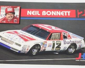 3477 - Neil Bonnett Signed Photo 9" x 6"
