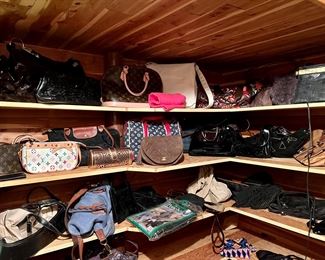 Assorted Designer and knock off Pocketbooks.