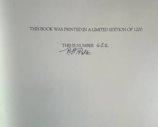 Signed, numbered P. H. Polk book 
