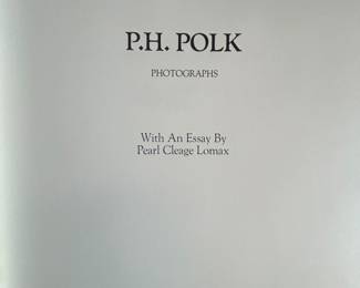Signed, numbered P. H. Polk book 