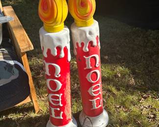 Vintage Noel blow molds