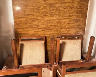 MCM Dining Room Table & 6 Chairs — has matching buffet server and hutch