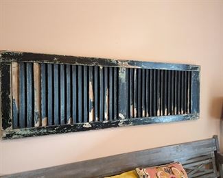Vintage shutter wall decor