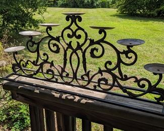 Wrought iron candelabra 