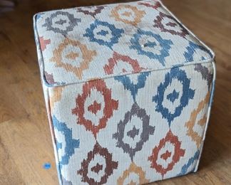 cubed fabric ottoman