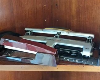 staplers and hole punchers