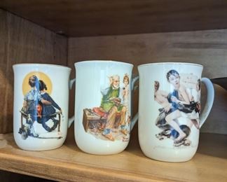 Norman Rockwell collectible mugs