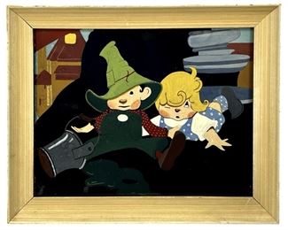 Cartoon Jack and Jill Acrylic Painting
