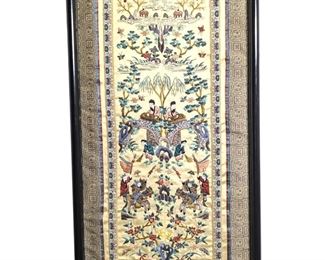 Antique Chinese Embroidered Silk Art
