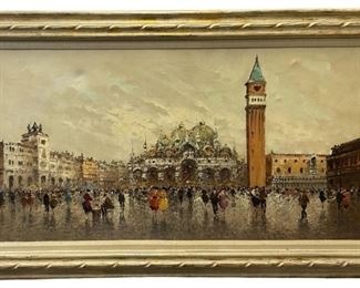 Signed Landscape Oil on Canvas
