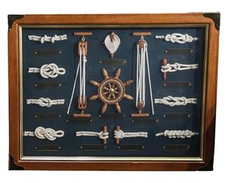 Framed Nautical Knot Board
