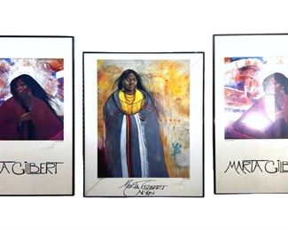 3pc. Signed Marta Gilbert Prints
