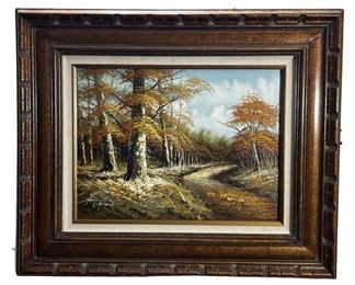 Signed Kingman Fall Landscape Oil on Canvas

