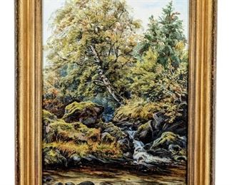 Signed Original Edwin Alfred Pettitt Oil On Board
