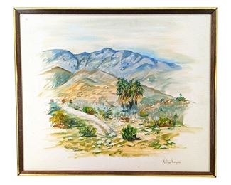 Signed K Holmes Thompson Acrylic on Canvas
