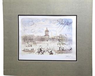 Rare Salvador Dali Academy of France Printograph
