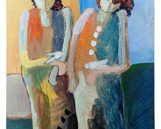 Goli Mahallati Inspired Acrylic on Canvas Art
