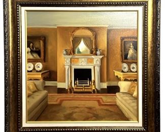 Signed Robert White Oil on Canvas
