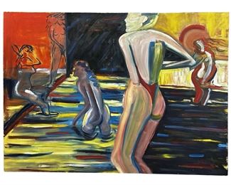 Signed F.W. Horton Oil on Canvas
