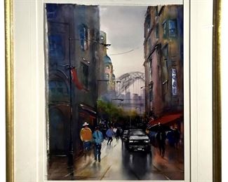 Signed Maryanne Holmes Watercolor Painting
