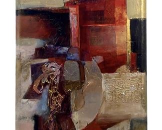 Marian Carlsen Modern Mixed Media on Canvas
